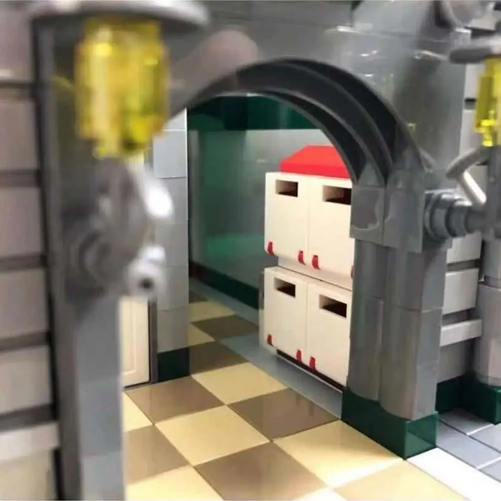 2462 Stück Expert Modular Street View Green Grocer Classic Apartments 15008 Bausteinspielzeug, kompatibel mit Modell