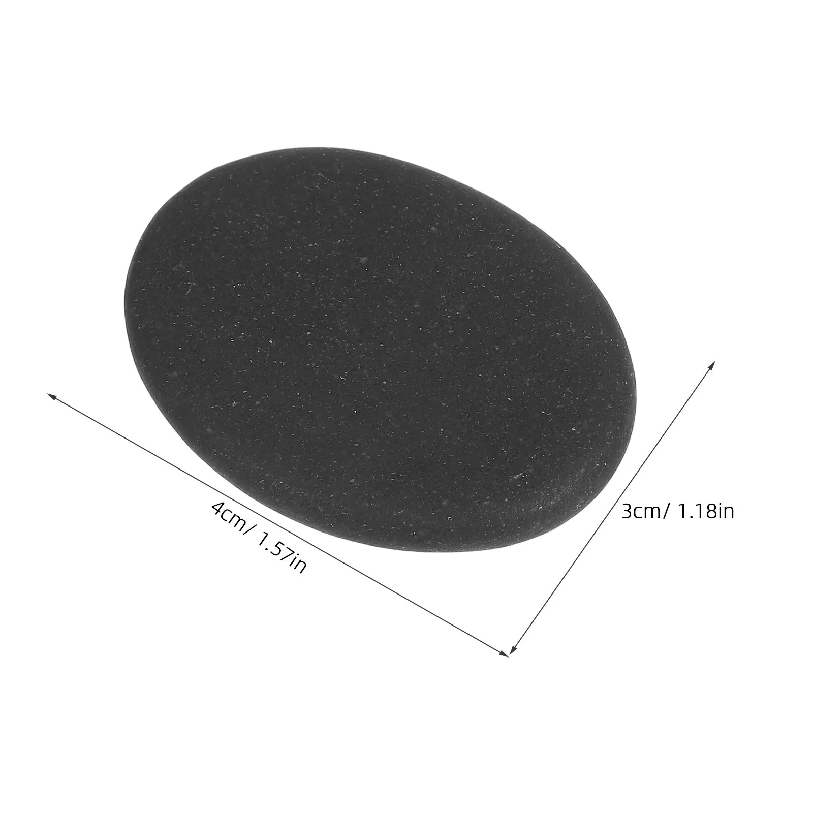 6Pcs Black Hot Massage Stones Volcanic Rock Spa Tools for Muscle Relaxation Home Face Back Foot Essential Oil Massage