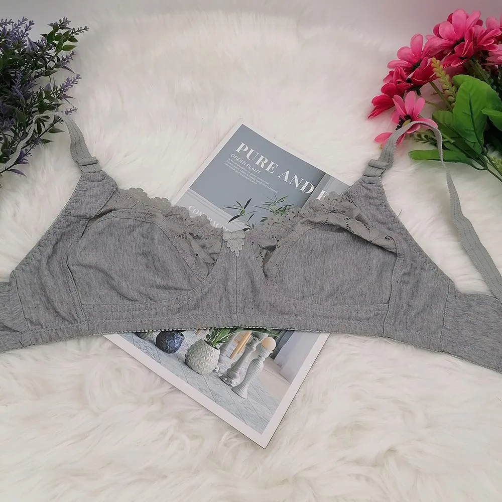 

Unique MOM Seamless Push up Bra for Women Sexy Hollow out Lace Lingerie Breathable Cotton Underwear Supportive Women's Bra C31