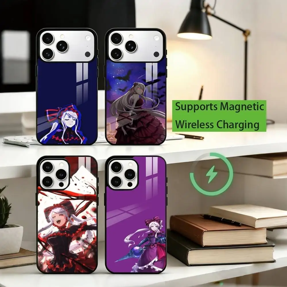 Anime Overlord Phone Case For iPhone17,16,15,14,13,12,11 Plus,Pro Compatible with magnetic wireless charging