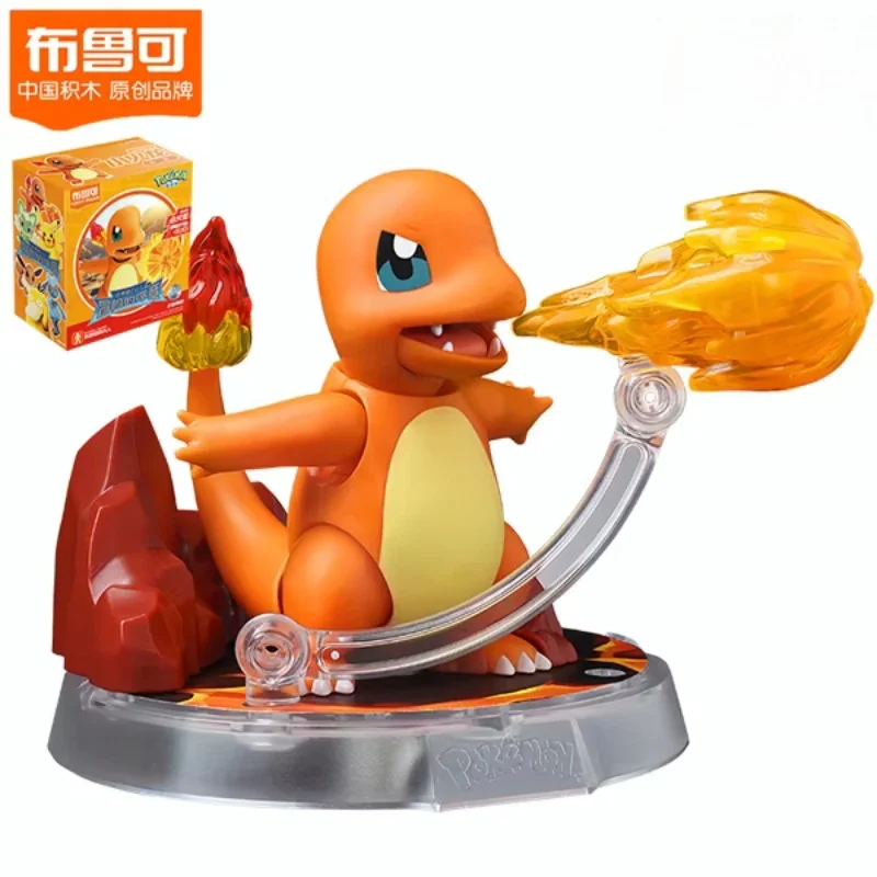

Blokees оригинальный Pokemon Pikachu Eevee Charmander Charizard Greninja Meowscarada Ceruledge мультяшные фигурки слепая коробка игрушка для сращивания
