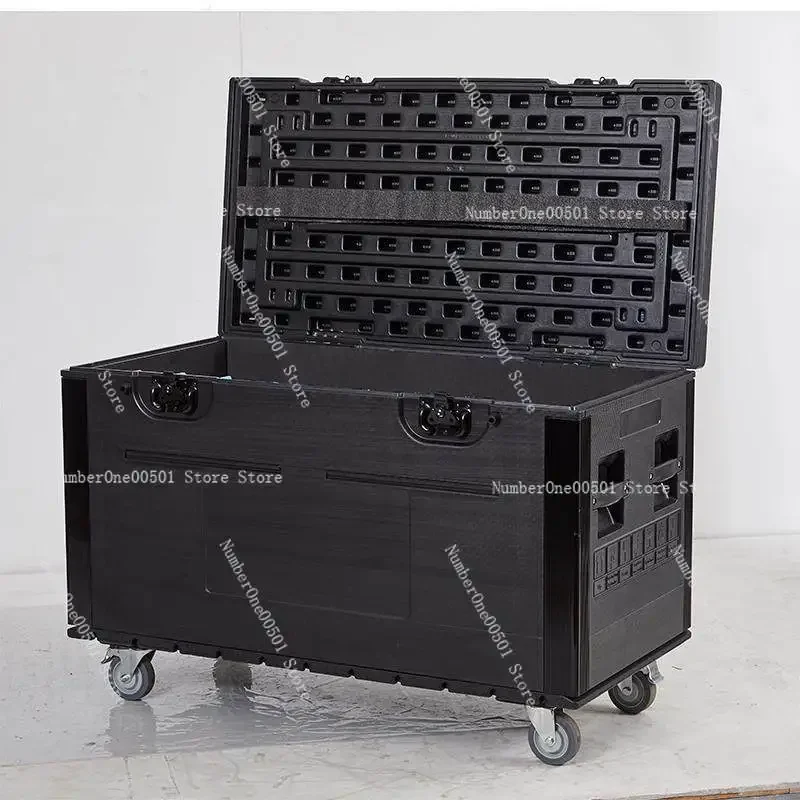 Large Wheeled Plastic Tool Box Stage Film Equipment Flight Case Cable Parts Stall Storage Box Multi Function Case
