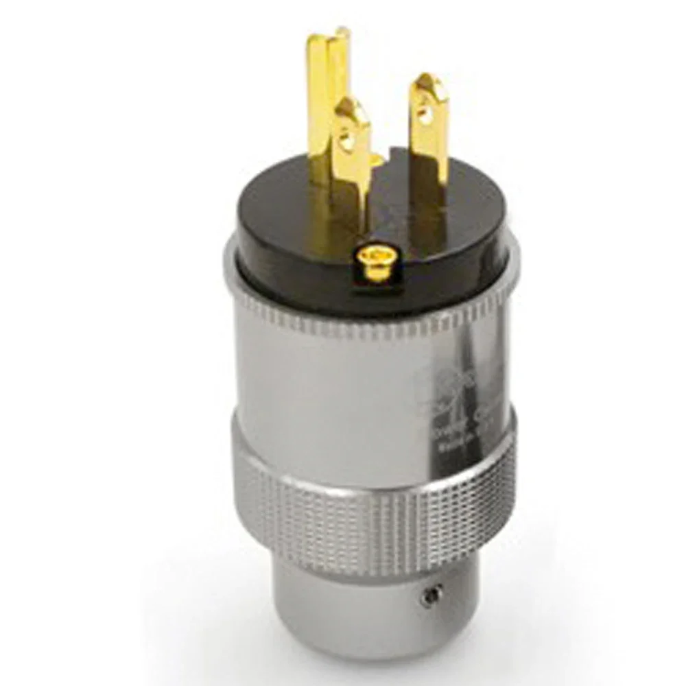Krell aluminium legierung us stecker kupfer c13 iec stecker für diy hifi audio netz kabel