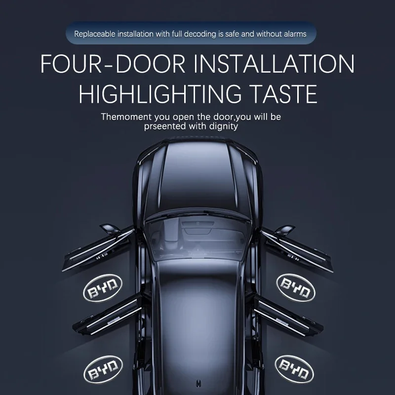 Led Car Door Logo Light HD Laser Welcome Courtesy Lamps For BYD EV Han DM Song PLUS Qin PRO Tang Seal EA1 Shark Accessories