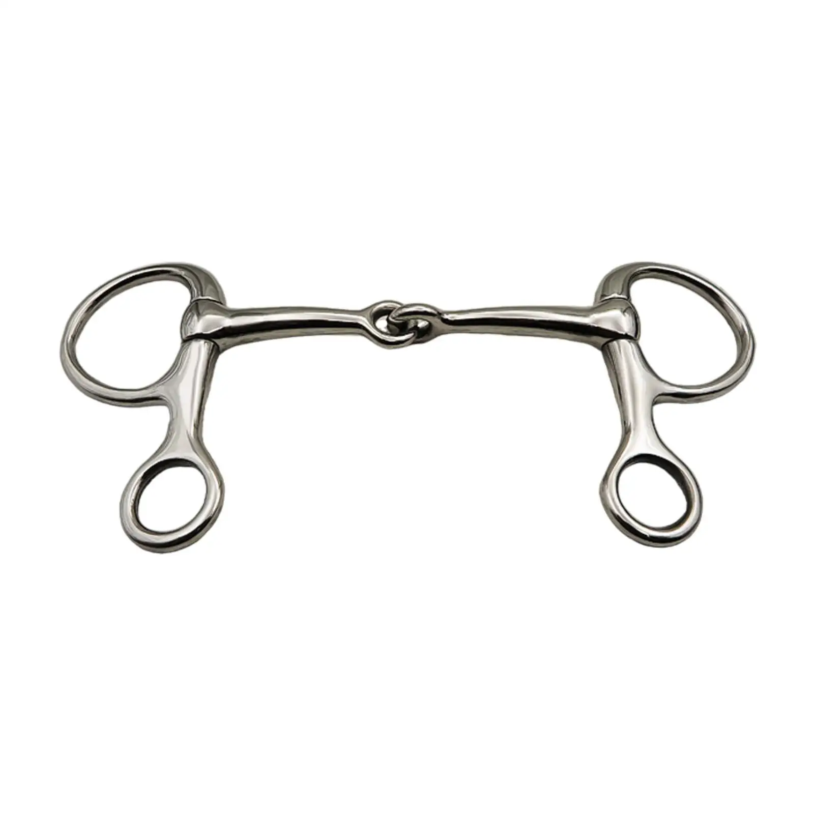 Outdoor Snaffle Boca Bit, anéis soltos resistentes, acessórios do cavalo