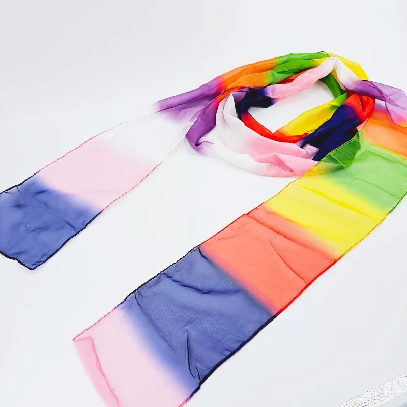 

Разноцветный шелковый стример (500 см * 16 см), фокусы, 100% высококачественные шелковые стримеры, аксессуары для магии, реквизит для сценических иллюзий