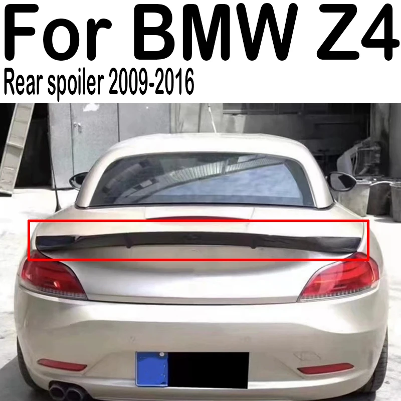 

For BMW Z4 E89 R Style Carbon Fiber Rear Spoiler Trunk Wing 2009-2016 FRP Glossy Black