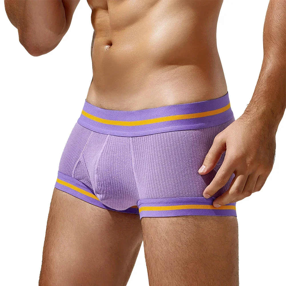 

Mens Sexy Low Waisted Thin Briefs Underwear Trunks Shorts Open Front Pouch Underpants Simple Seamless Men Briefs Shorts