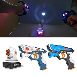 Laser Tag Projector Toy Gun Set Electric Infrared Toy Guns Battle Game Kids Laser Pistol for Boys Children Indoor Outdoor Sports