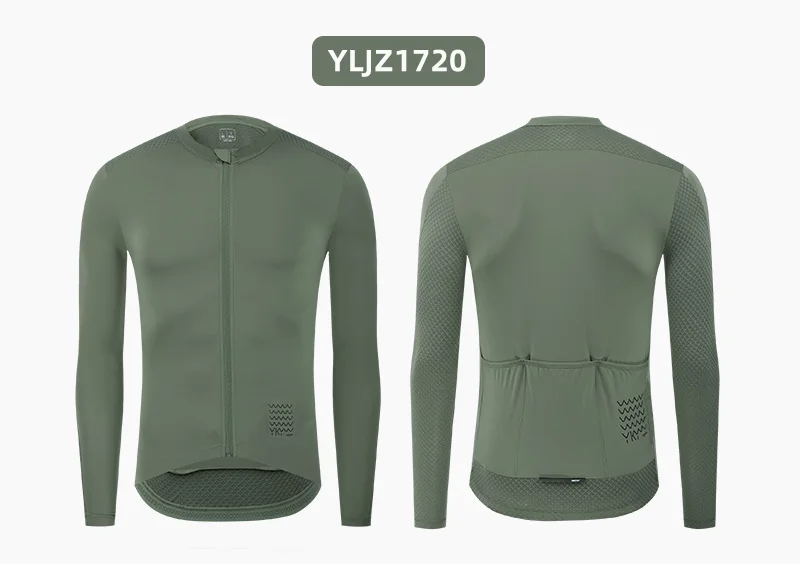 YKYWBIKE Herren-Radsport-Sets, langärmelig, lange Trägerhose, Fahrradbekleidung, Mann, Radfahren, Maillot, Rennrad-Set, Fahrradbekleidung – Detail 13