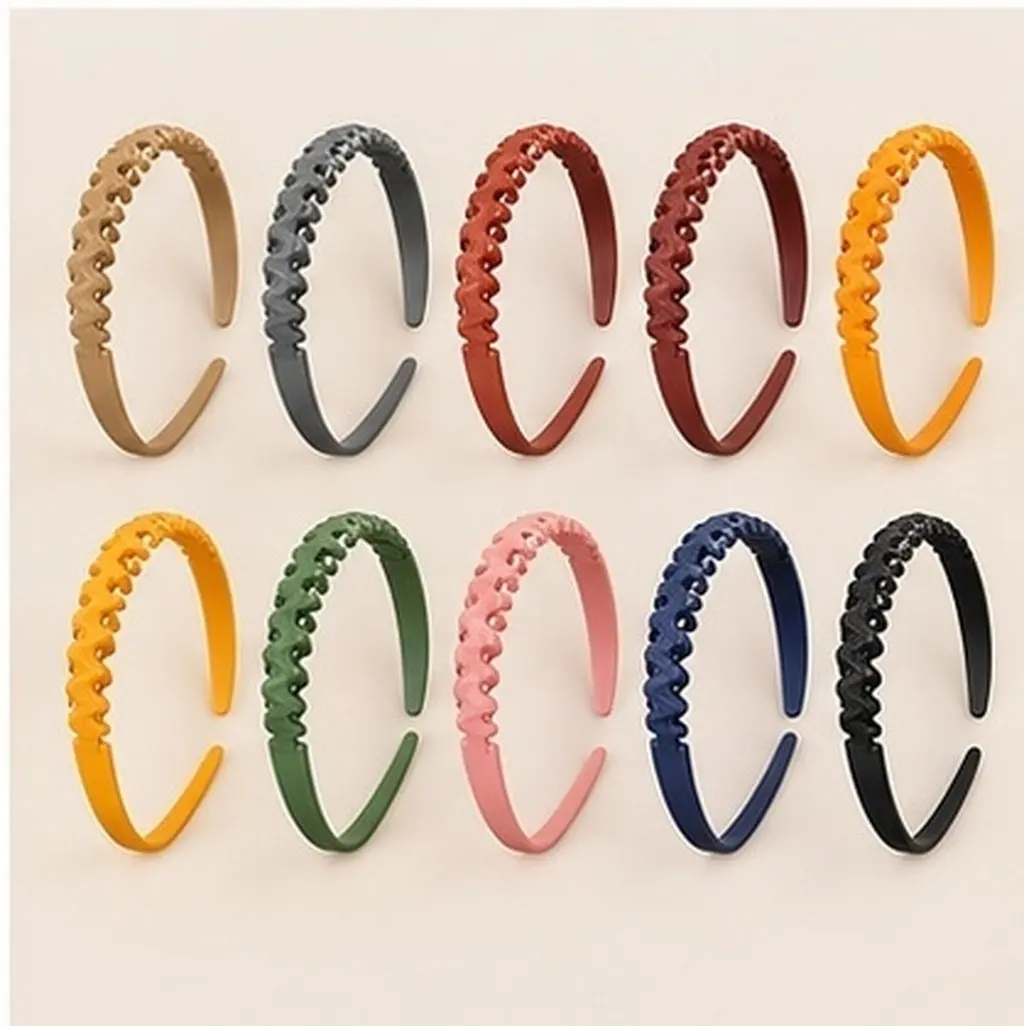 10Pcs Plastic Teeth Headbands Women Hair Accessories Hair Bands Secure Fit Non-Deforming Fashion Headbands for