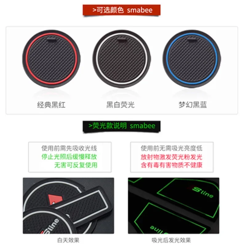 For Geely Geometry C Interior Door Slot Mat Geometry C Water Coaster Door Slot Anti-slip Mat