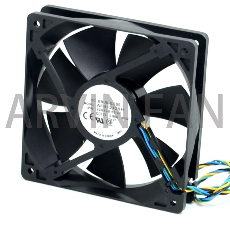 AFB1212SH 12CM 120MM 1225 12025 12*12*2.5CM 12V 0.80A Cooling Fan Good Quality