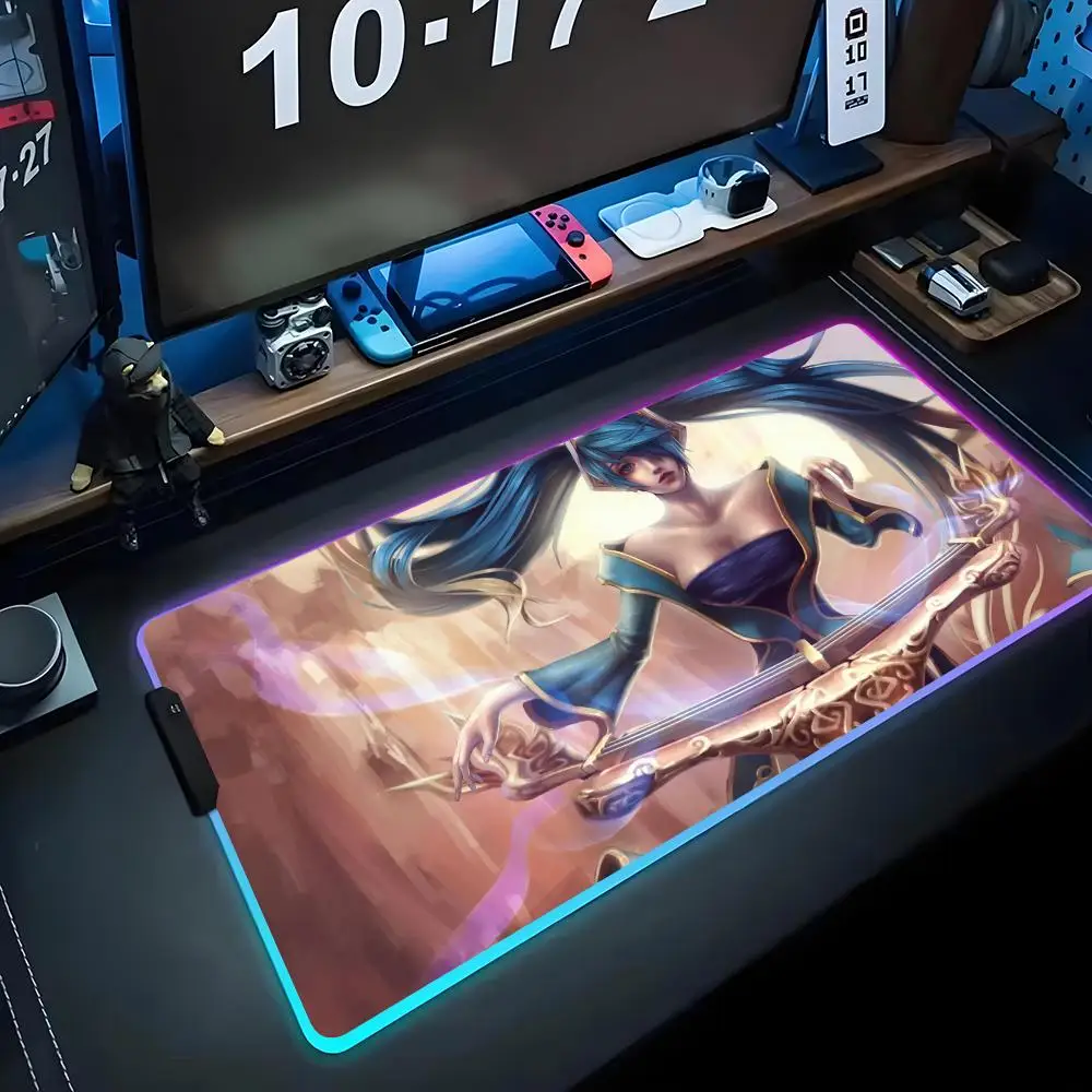 

Коврик для мыши Sona RGB Gaming Mousepad Большой светодиодный коврик для ПК Настольный коврик Светящийся коврик для мыши Большие коврики для клавиатуры Настольный коврик с подсветкой