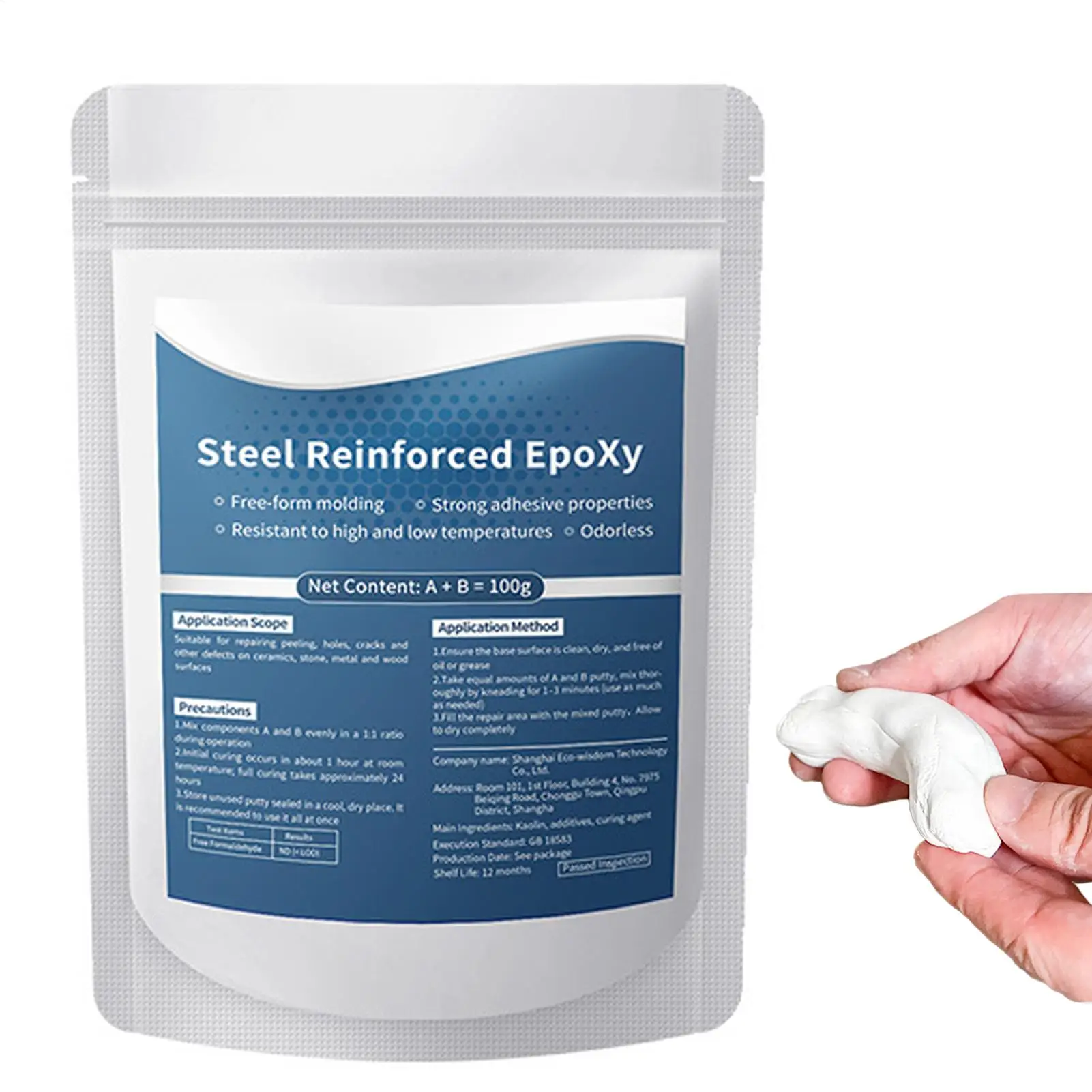 Strong Clay Iron Adhesive High-Strength Multi-Purpose Repair Clay Repairing Blocked Holes Shaping Adhesive For All Cracks Holes