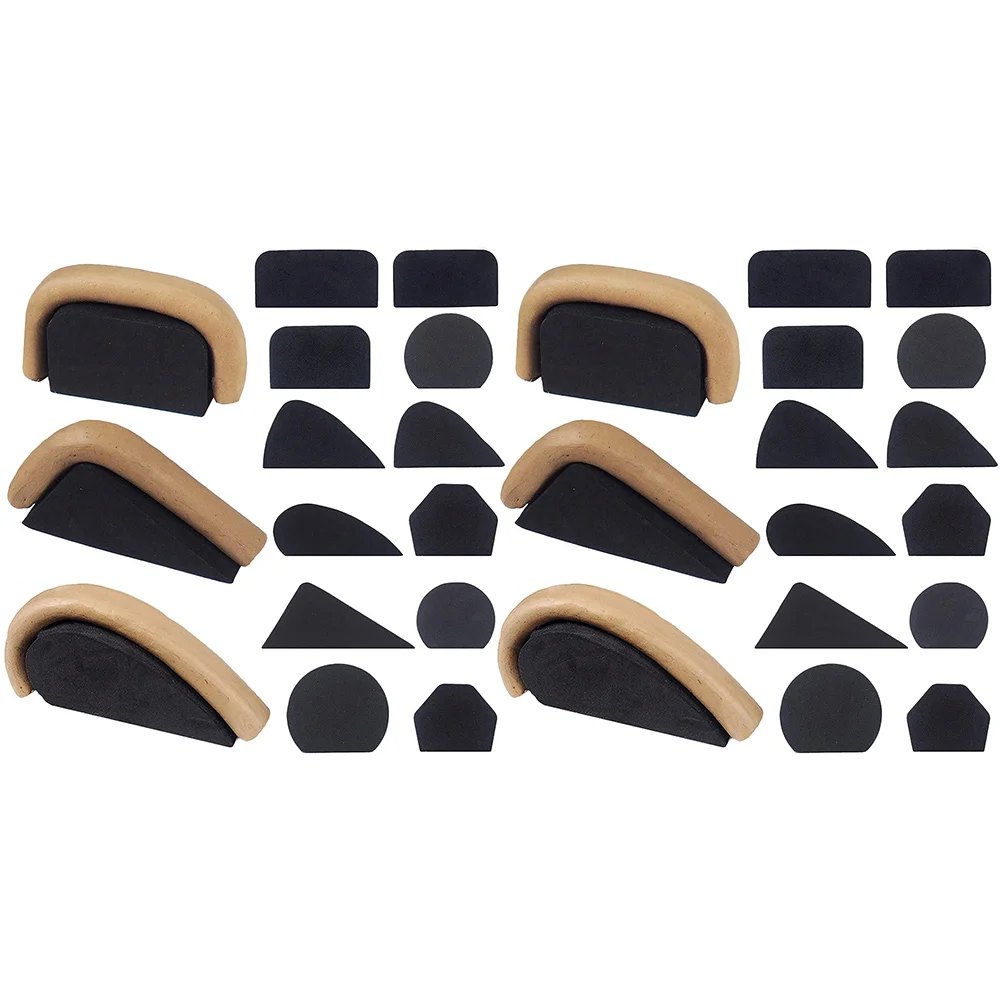 

24 Pcs Clay Handle Mold Mug Forms Pottery Molds Making Tool Simple EVA DIY Manual Black Small Child