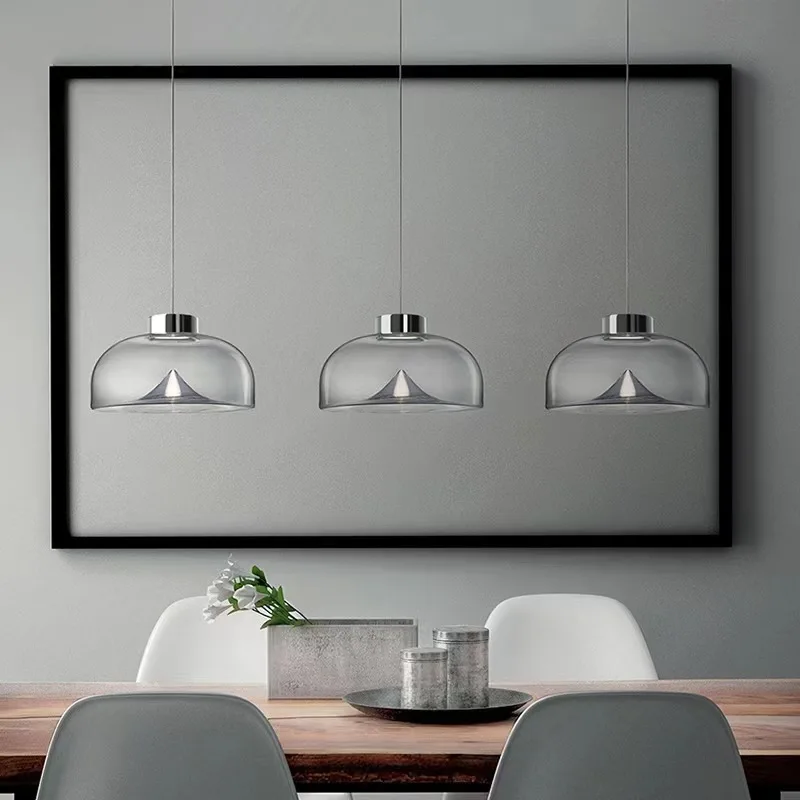 Iceberg Restaurant Chandelier Italian Designer Creative Personality Nordic Modern Minimalist Glass Dining Table Bedside Light