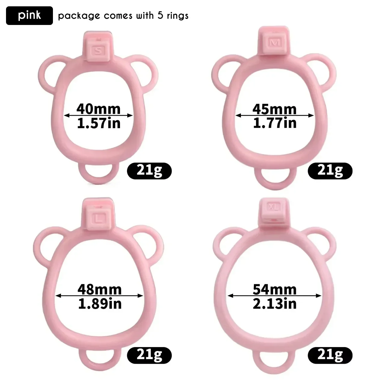 Male To Female Chastity Cage with Full Cover Realistic Vaigna Texture with 4 Penis Rings Cock Belt Plastic BDSM Sex Toys for Man