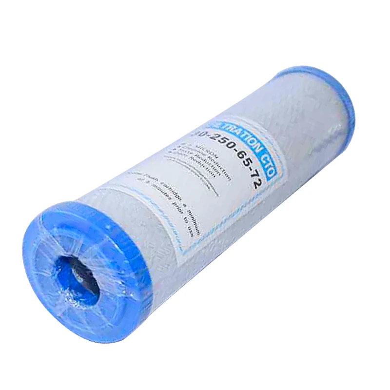 Filtro de agua Universal de cartucho de carbón activado, purificador de agua con bloque Cto de 10 pulgadas, envío gratis, 2 piezas