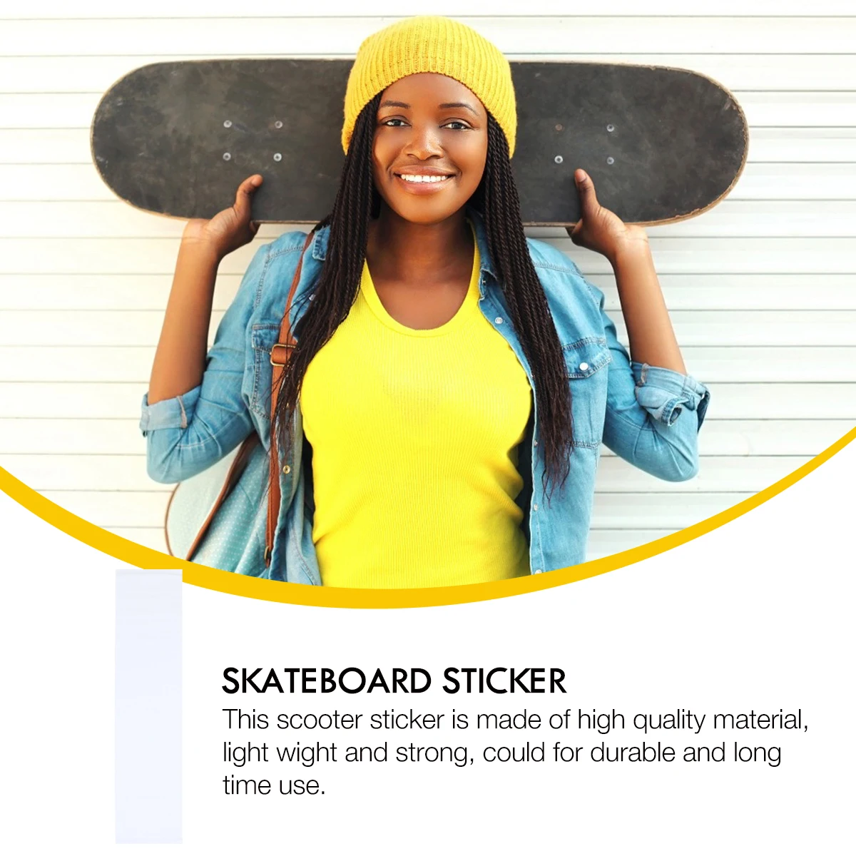 1 pc Transparent Sandpaper For Skateboard Scooter Sticker Waterproof Non-Slip Grip Tape Durable Protection Accessory Riding Gear