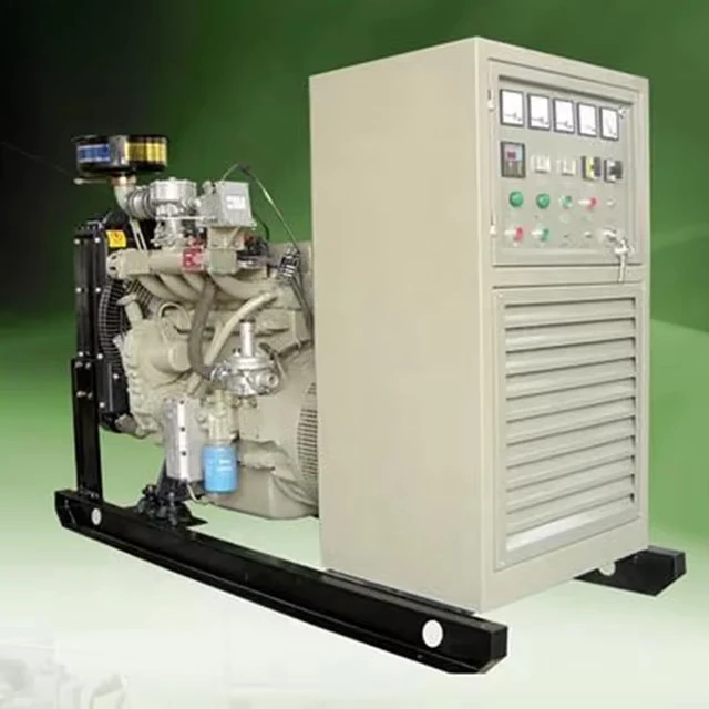 125kVA Single Biogas Syngas LPG Generator 100kW Natural Gas Capability Cooling Fins Open DC Electric Start Stamford 380V