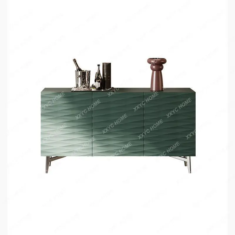 

M Minimalist storage against the wall at the side of the meal, tea entry, light luxury coffee cabinet