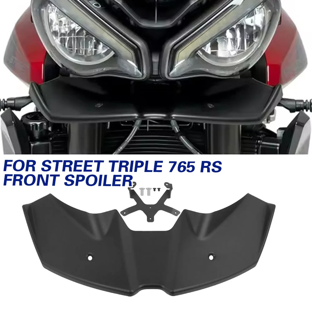 

Для Street Triple 765RS 765R 2023-2025 Скорость Тройной 1200RS 2021-2025 Прижимная сила Голые передние спойлеры Аэродинамический дефлектор крыла