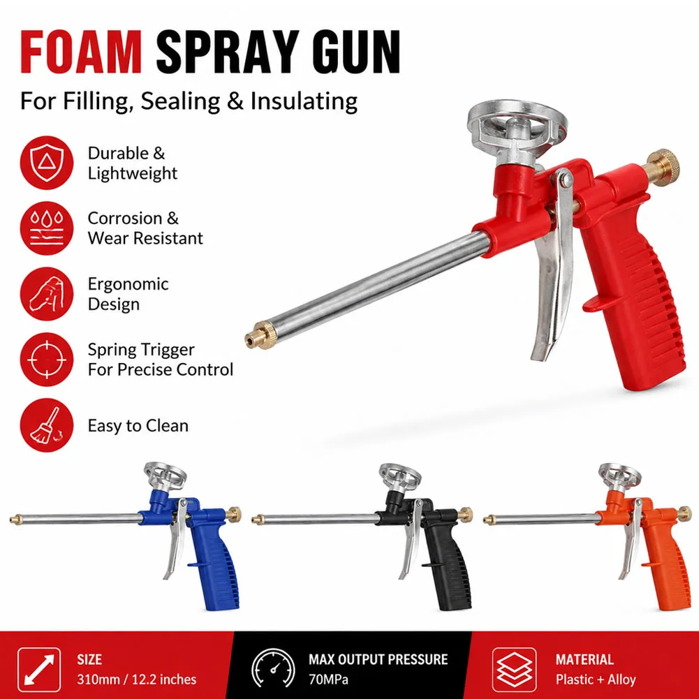 Foam Expanding Spray Gun Foaming Jet Glue Gun Metal Polyurethane Trigger Sprayer Pump Sealant Caulking Tool