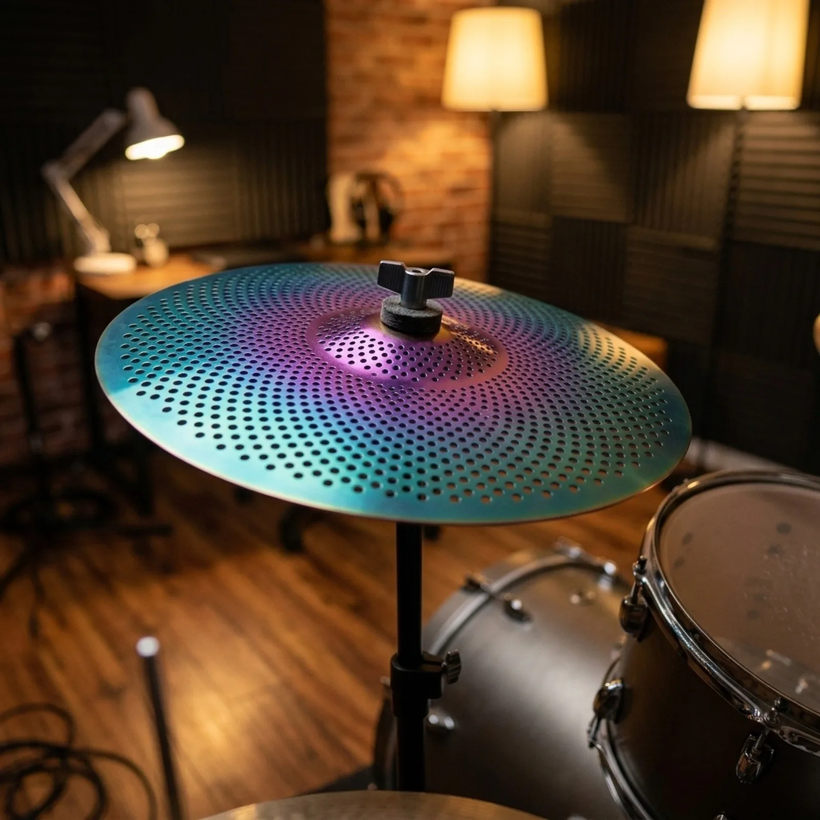 14inch 14 Inch Low Volume Cymbal Timbale Colorful Silent Cymbal Easy Installation Design Suitable For Beginners