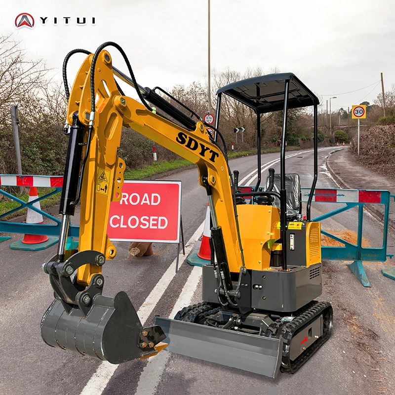 Gran oferta en Europa y América Mini excavadora 1,2 toneladas Epa/Euro 5 excavadora sobre orugas motor Kubota excavadora agrícola personalizada