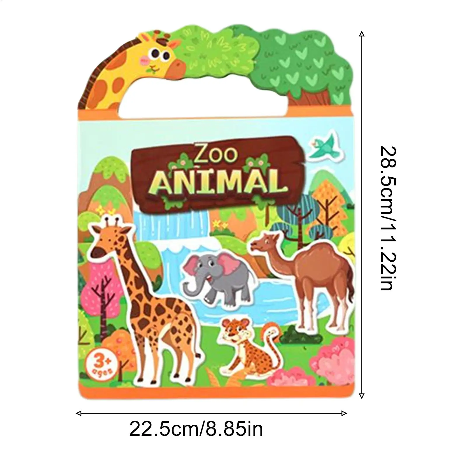 Reusable Sticker Book Quiet Cartoon Sticky Toys Sticker Activity Book For 0-3 Years Old Boys Girls Youth Home Travel School