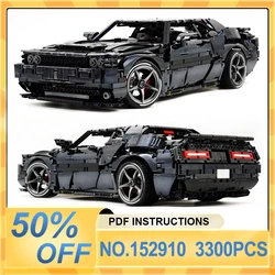 IN STOCK 152910 Demon Hellcat GT Super Sport Car Building Blocks Technical Vehicle Bricks Assembly Children Toys Christmas Gfits