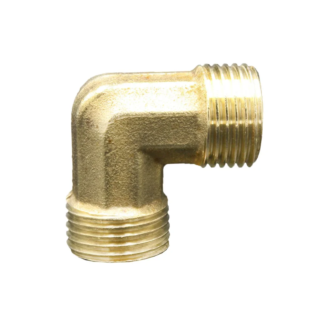 Acoplador de latón para agua, Gas y aceite, 1/8 ", 1/4", 3/8 ", BSP, hembra, macho, ángulo de codo de 90 grados