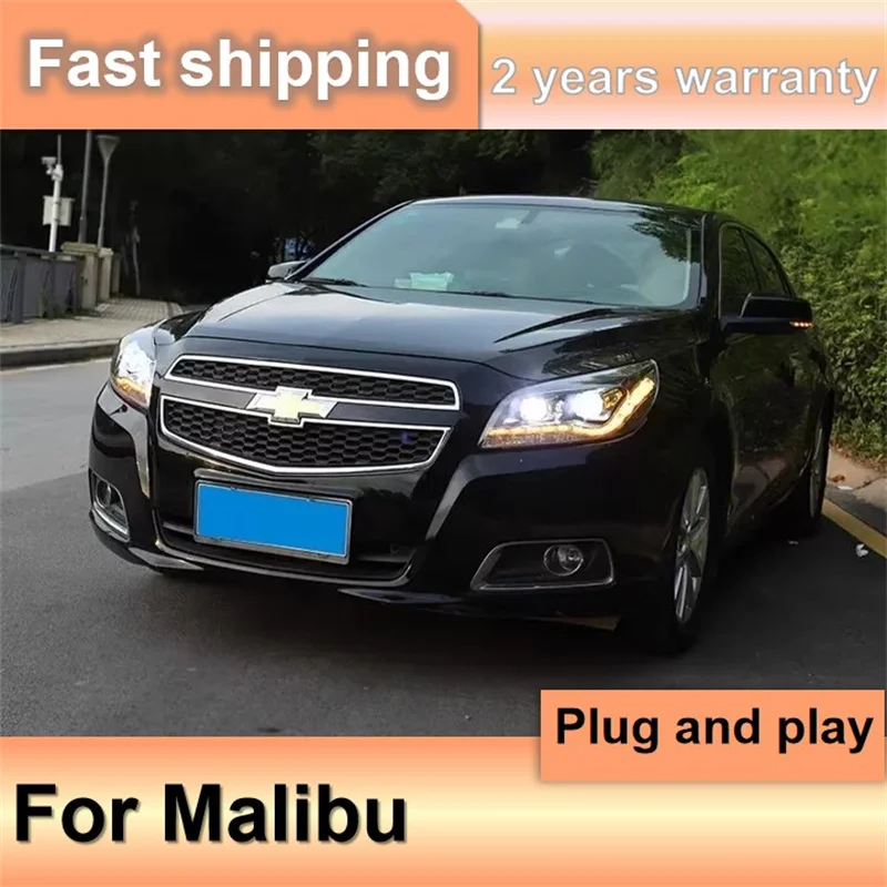 

Car Accessories for Chevrolet Malibu Head Light 2012-2016 Malibu Head Lamp DRL Turn Signal Low High Beam Projector Lens
