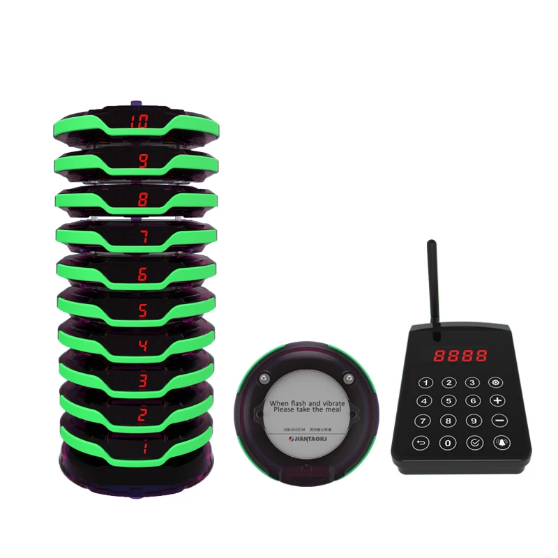 1000m long distance wireless call ordering restaurant fast food waterproof vibration pager Guests line up roller coaster paging