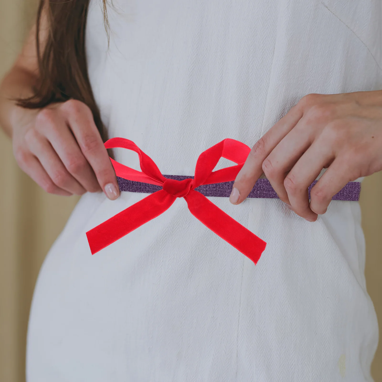 

1 Roll Of Flocking Ribbon 10Mm Wide Soft Craft Decor For Gift Wrapping Party Packing Present Festival Diy Home Craft Ribbons