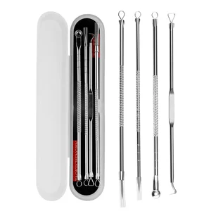 Clove and acne remove set, pore cleaner, stainless steel needle, spine needles, removal tools, beauty beauty, 4pcs 10 Main Sales Cloves Remover - №10