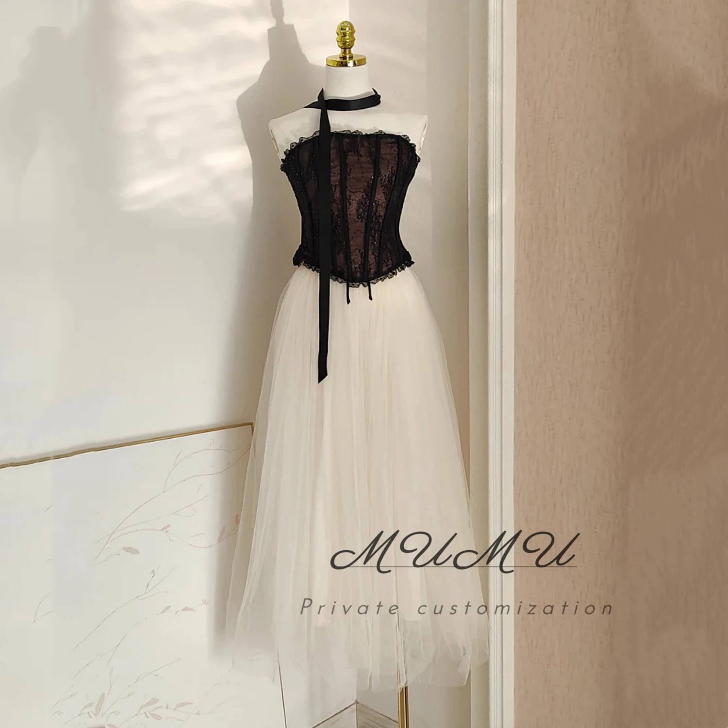 

MuMu Customized Платье Вечернее Prom Dress Elegant Women's Dresses for Wedding Party فساتين سهرة Elegant Black Evening Dresses