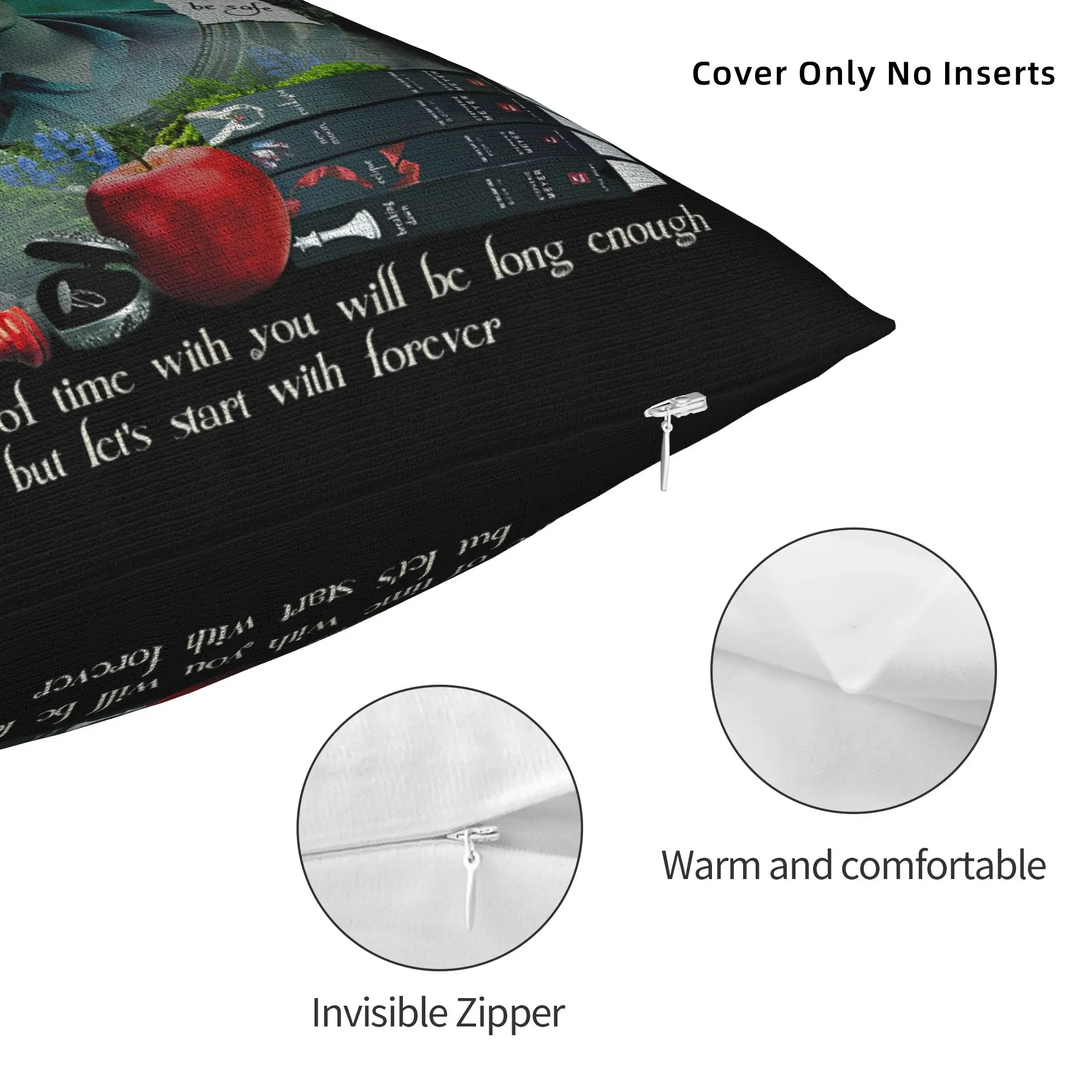 Twilights Vampire Edward Cullen Pillowcase Print Polyester Cushion Cover Decor Gothic Movie Throw Pillow Case Cover Home Square