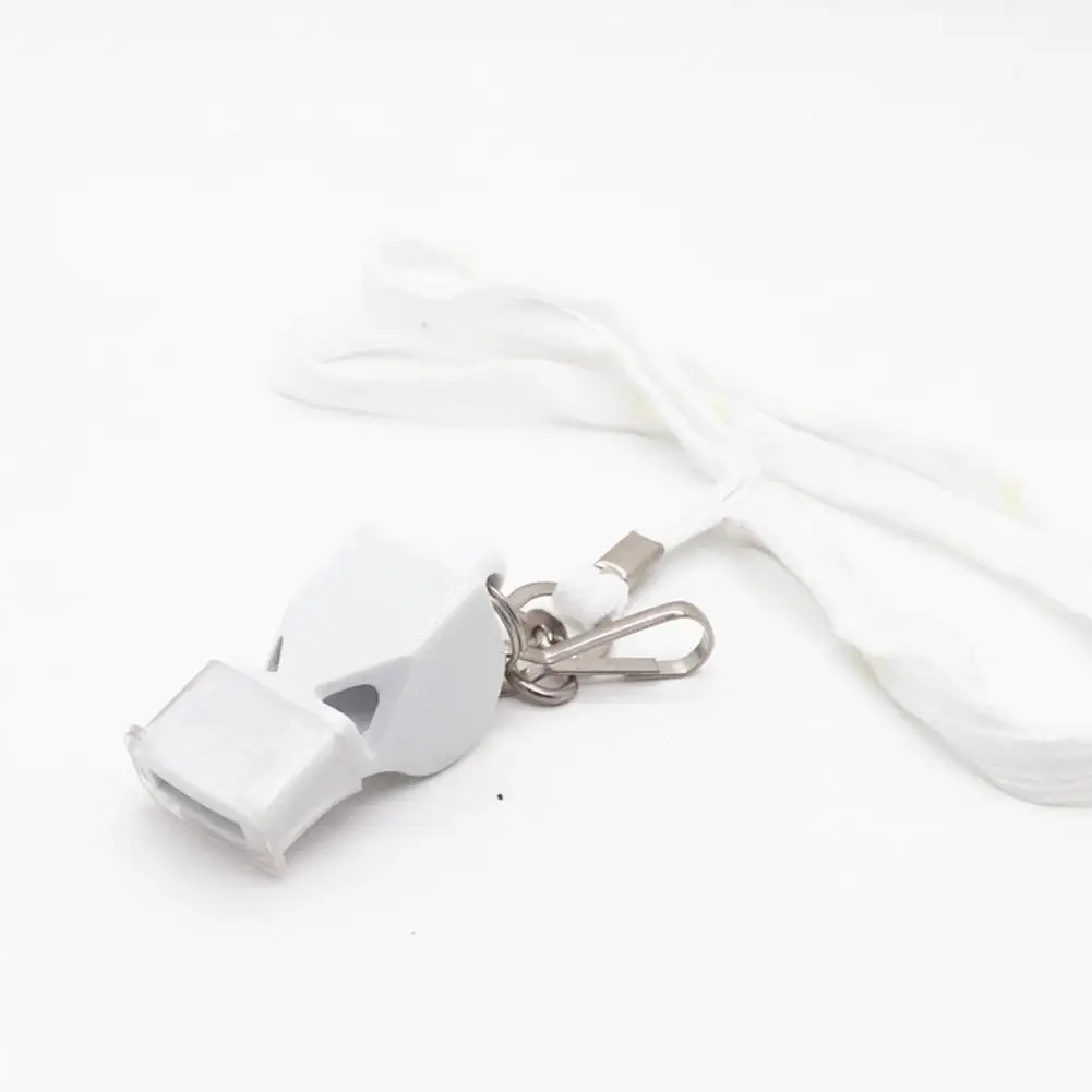 Peluit Olahraga Plastik dengan Tali dan Pegangan Mulut, Suara Nyaring dan Jernih untuk Pelatih, Wasit, Latihan, Berkemah