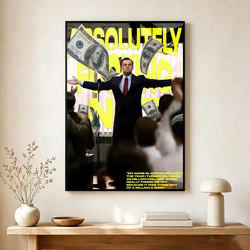 Thriller Movie T-The Wolf of Wall Street Poster Modern Home Decoration Interior Design & Contemporary Wall Art Collection