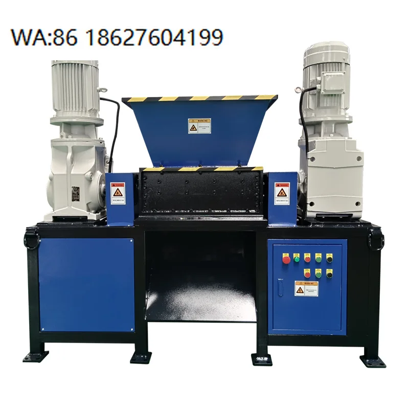Continuous Running Single Shaft Industrial Plastic Shredder Stable Operation Plastic Scrap Waste Processing