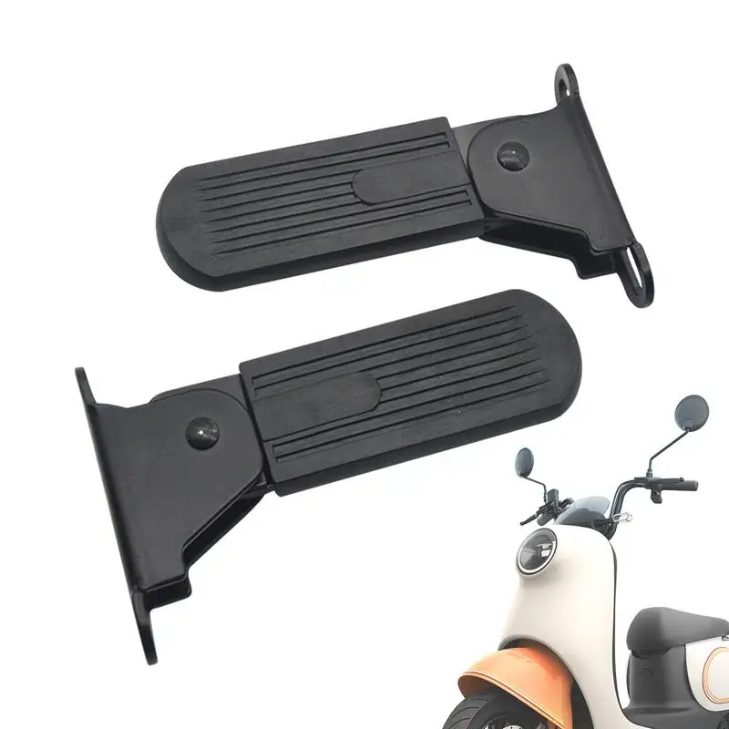 Motorcycle Foot Rest 2pcs Front Foot Pedal Ebike Pegs Foldable motorbike Passenger Pedal Supports Motorcycle Accessories Pedals