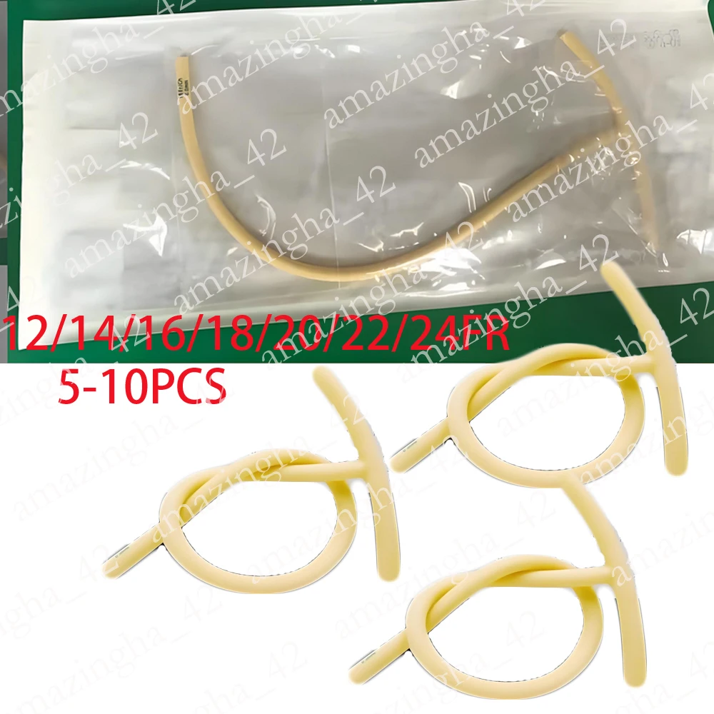 

5-10 шт. одноразовая силиконовая латексная дренажная трубка 12/14/16/18/20/22/24FR