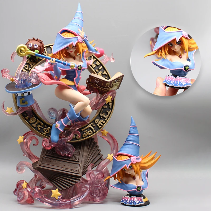 Yugioh Aftershock Monster Duel Black Magician Girl Chestnut Ball Gk Hand-Made Model Decorations Anime Game Animation Peripheral