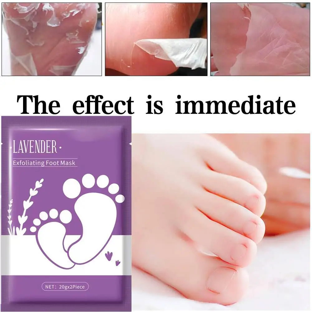 

Lavender Foot Mask Moisturizing Whitening Foot Peeling Mask Anti-aging Exfoliating Feet Pedicure Exfoliant Feet Skin Care