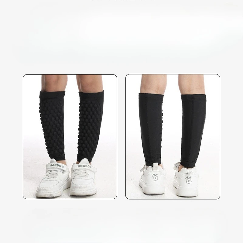 Kids Shin Guards Equestrian Riding Children Leg Protectors Anti-Kick Calf Pads for Soccer Basketball Football Sports Safety Gear