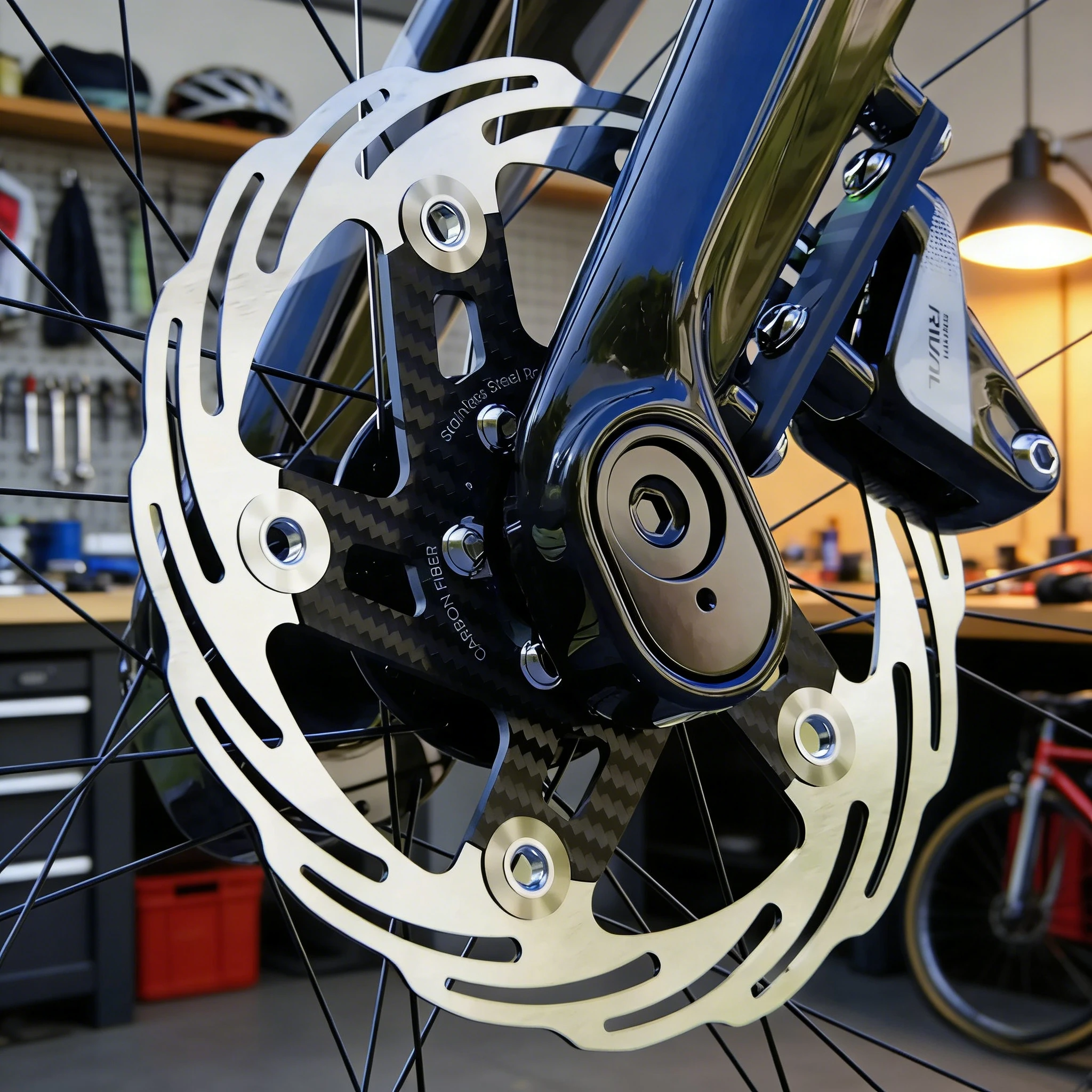 

Ultra-Light Carbon Fiber Bicycle Disc Brake 160/180mm Floating Rotor 6-Hole Road And Mountain Bike Brake System