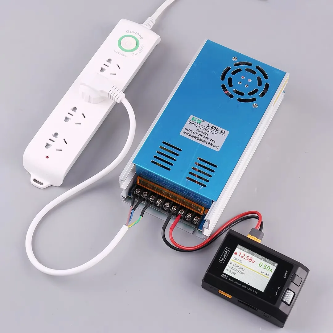 ToolkitRC M8P Charger for FPV Drone Parts 600W 20A High Power LiPo LiHV Life 1-8S Watt Meter Multifunctional Balanced Charger