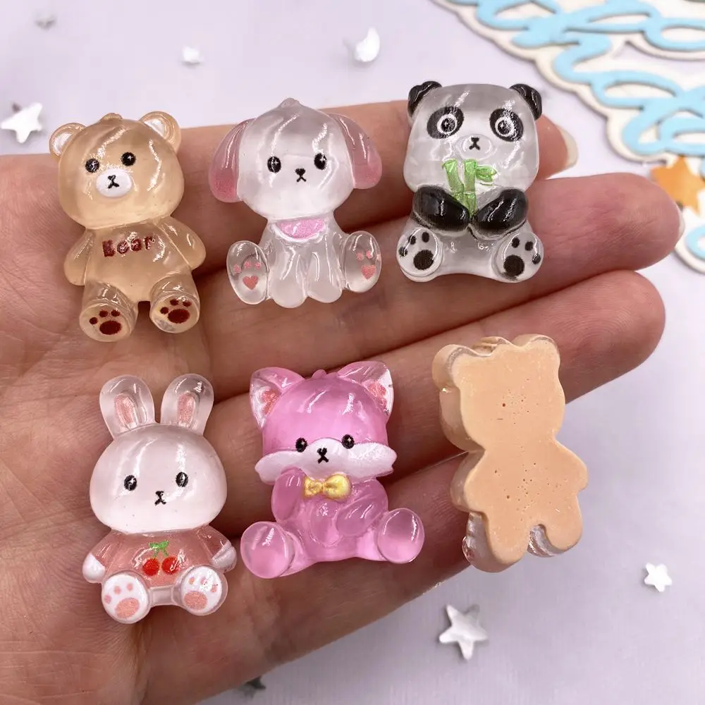 10PCS Resin Kawaii Colorful Cartoon Flatback Scrapbook DIY 6